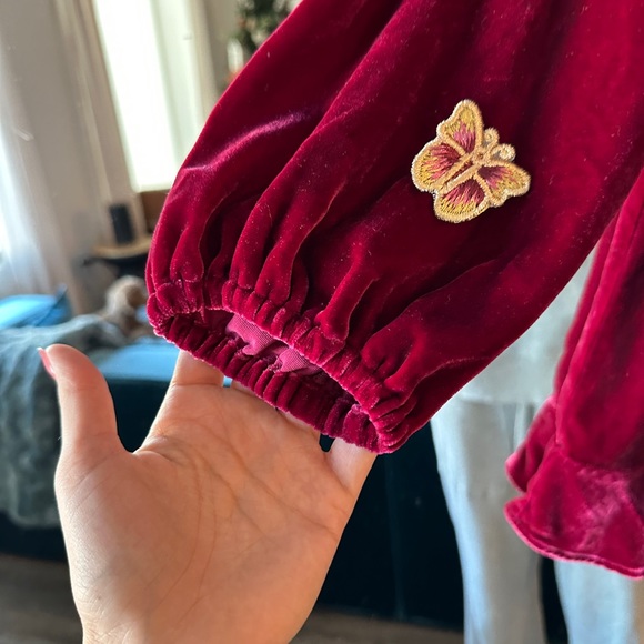 For Love & Lemons Papillon mini dress in raspberry size small - Picture 3 of 7